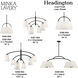 Headington 6 Light 48 inch Coal Island Light Ceiling Light